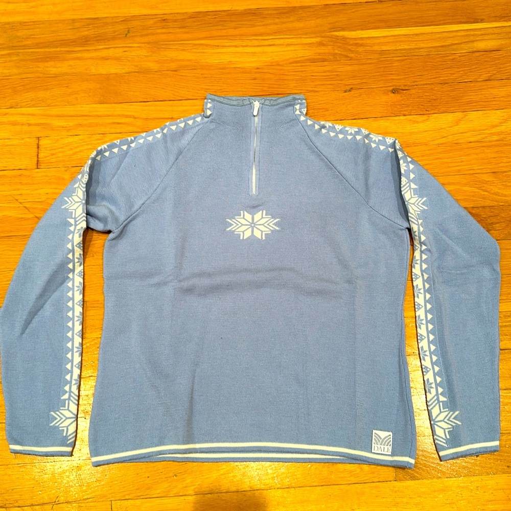 Dale of Norway Blue and White Sweater